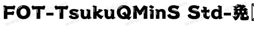 FOT-TsukuQMinS Std字体转换